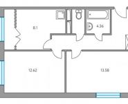 2-комнатная квартира площадью 48 кв.м, Гражданская улица, 4 | цена 3 325 500 руб. | www.metrprice.ru