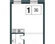 1-комнатная квартира площадью 36 кв.м в ЖК "AFI Residence. Павелецкая", Павелецкая набережная, 8 | цена 6 346 800 руб. | www.metrprice.ru