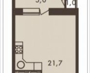 1-комнатная квартира площадью 35.5 кв.м, Гродненская ул., 5 | цена 8 287 475 руб. | www.metrprice.ru