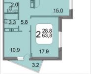 2-комнатная квартира площадью 63.8 кв.м, 9 мая, 12Б | цена 6 312 372 руб. | www.metrprice.ru