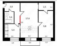 2-комнатная квартира площадью 43 кв.м, Волоколамский пр., 4К1 | цена 6 650 000 руб. | www.metrprice.ru
