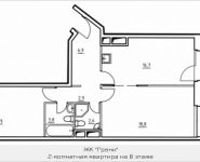 2-комнатная квартира площадью 65.9 кв.м, 1-й Грайвороновский пр, 1 стр 1 | цена 8 599 950 руб. | www.metrprice.ru