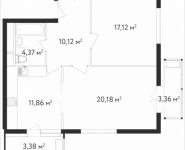 2-комнатная квартира площадью 67.1 кв.м, Вешняковская | цена 11 071 500 руб. | www.metrprice.ru