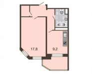 1-комнатная квартира площадью 39.3 кв.м, Базовская улица, 15к1 | цена 5 179 000 руб. | www.metrprice.ru