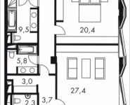 1-комнатная квартира площадью 144.88 кв.м в МФК "Balchug Residence", Садовническая, к5вл31, корп.2 | цена 64 830 902 руб. | www.metrprice.ru