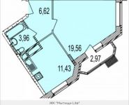 1-комнатная квартира площадью 43 кв.м, Осташковское ш. | цена 2 929 553 руб. | www.metrprice.ru