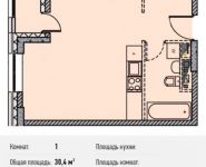 1-комнатная квартира площадью 30.4 кв.м, Ленинградский просп., 31 | цена 6 384 852 руб. | www.metrprice.ru