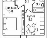 1-комнатная квартира площадью 34 кв.м, 3-й Силикатный проезд, вл. 4, корп. 2 | цена 7 654 010 руб. | www.metrprice.ru