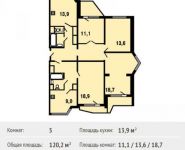 5-комнатная квартира площадью 0 кв.м, Героев пр-т, 8 | цена 8 198 600 руб. | www.metrprice.ru