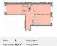 2-комнатная квартира площадью 66.1 кв.м, Ильменский пр., 14 | цена 9 186 510 руб. | www.metrprice.ru