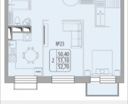 2-комнатная квартира площадью 50.4 кв.м, Березовая аллея, 17 | цена 6 451 855 руб. | www.metrprice.ru