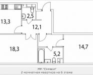 2-комнатная квартира площадью 68 кв.м, Золоторожский Вал, 11, стр. 9, корп.6 | цена 16 621 200 руб. | www.metrprice.ru