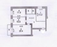 3-комнатная квартира площадью 80 кв.м, Ярославское шоссе, 45 | цена 4 099 000 руб. | www.metrprice.ru
