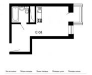 1-комнатная квартира площадью 23.3 кв.м, микрорайон Опытное Поле, 10 | цена 3 954 435 руб. | www.metrprice.ru