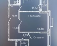 2-комнатная квартира площадью 66 кв.м, Митинская ул., 22 | цена 11 531 368 руб. | www.metrprice.ru