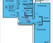 3-комнатная квартира площадью 82.23 кв.м в ЖК "Красная Горка 3", Колхозная, 55, корп.4 | цена 5 180 490 руб. | www.metrprice.ru