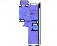 2-комнатная квартира площадью 69 кв.м, Южный мкр | цена 4 977 000 руб. | www.metrprice.ru