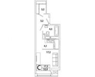 1-комнатная квартира площадью 32 кв.м, Рязанский пр-кт, 2 | цена 5 180 800 руб. | www.metrprice.ru