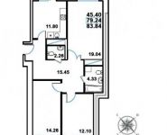 3-комнатная квартира площадью 84 кв.м, улица Головашкина, 3к1 | цена 6 880 000 руб. | www.metrprice.ru