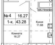 1-комнатная квартира площадью 43 кв.м, Центральная ул. | цена 2 147 483 647 руб. | www.metrprice.ru