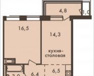 2-комнатная квартира площадью 50 кв.м, Гродненская улица, 5 | цена 9 541 000 руб. | www.metrprice.ru