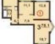 3-комнатная квартира площадью 79.2 кв.м, Путилковское ш., 16 | цена 7 405 200 руб. | www.metrprice.ru