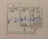 2-комнатная квартира площадью 42.5 кв.м, Чугунные Ворота ул., 19К2 | цена 5 400 000 руб. | www.metrprice.ru