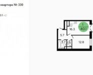 1-комнатная квартира площадью 40.1 кв.м, Ленинградское ш, 58/14 | цена 6 352 036 руб. | www.metrprice.ru