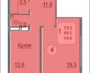 1-комнатная квартира площадью 54 кв.м, Ленинский пр-т, 40 | цена 6 082 800 руб. | www.metrprice.ru