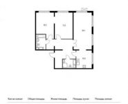 3-комнатная квартира площадью 94.7 кв.м, Краснобогатырская улица, 90 | цена 10 303 360 руб. | www.metrprice.ru