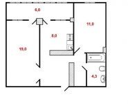 2-комнатная квартира площадью 57 кв.м, Красносельская Верхняя ул., 8К2 | цена 12 000 000 руб. | www.metrprice.ru