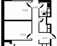 3-комнатная квартира площадью 90.32 кв.м, Новоалексеевская, 16с7 | цена 22 700 120 руб. | www.metrprice.ru