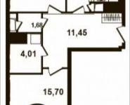 2-комнатная квартира площадью 61 кв.м, Петра Алексеева ул., 12АС1 | цена 10 163 332 руб. | www.metrprice.ru