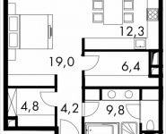 1-комнатная квартира площадью 57.25 кв.м в МФК "Balchug Residence", Садовническая, к5вл31, корп.4 | цена 29 984 973 руб. | www.metrprice.ru