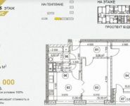 2-комнатная квартира площадью 58.6 кв.м, Буденного просп., 51С5 | цена 8 203 000 руб. | www.metrprice.ru