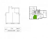 1-комнатная квартира площадью 64 кв.м, Верхняя ул., 34 | цена 23 939 500 руб. | www.metrprice.ru
