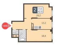 2-комнатная квартира площадью 73.5 кв.м в ЖК "Богородский", бульвар Маршала Рокоссовского, 6к1А | цена 12 268 000 руб. | www.metrprice.ru