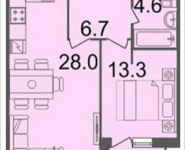 2-комнатная квартира площадью 54.1 кв.м, Серебрякова, 11-13, корп.3 | цена 8 109 590 руб. | www.metrprice.ru