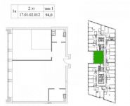 2-комнатная квартира площадью 94 кв.м, Шеногина ул., 1 | цена 23 547 000 руб. | www.metrprice.ru