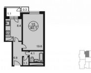 1-комнатная квартира площадью 41.5 кв.м, Радио ул. | цена 4 403 690 руб. | www.metrprice.ru