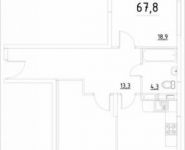 2-комнатная квартира площадью 67.8 кв.м, Строителей ул. | цена 3 729 000 руб. | www.metrprice.ru