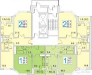 2-комнатная квартира площадью 56.5 кв.м, микрорайон Восточный, 2 | цена 2 600 000 руб. | www.metrprice.ru