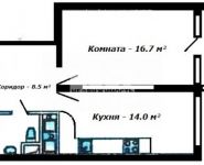 1-комнатная квартира площадью 43.8 кв.м, Комсомольская ул., 10к1 | цена 5 898 000 руб. | www.metrprice.ru