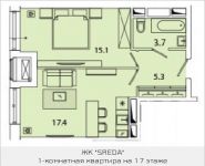 1-комнатная квартира площадью 41.56 кв.м в ЖК "SREDA", Рязанский проспект, 2, корп.3 | цена 7 561 842 руб. | www.metrprice.ru