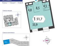 1-комнатная квартира площадью 51.8 кв.м, Староалексеевская улица, вл5 | цена 12 257 952 руб. | www.metrprice.ru