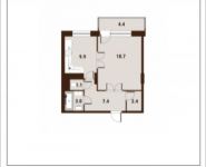 1-комнатная квартира площадью 43.8 кв.м, Вавилова, 29 | цена 10 646 543 руб. | www.metrprice.ru