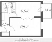 1-комнатная квартира площадью 42 кв.м, Вешняковская ул., 10 | цена 7 199 100 руб. | www.metrprice.ru