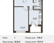 1-комнатная квартира площадью 0 кв.м, Вельяминовская ул. | цена 2 301 588 руб. | www.metrprice.ru
