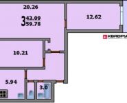 3-комнатная квартира площадью 60 кв.м, Туристская ул., 18к1 | цена 8 600 000 руб. | www.metrprice.ru