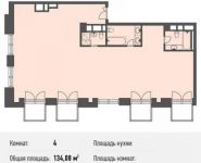 4-комнатная квартира площадью 134.1 кв.м, 3-й Люсиновский переулок, вл1 | цена 51 218 560 руб. | www.metrprice.ru